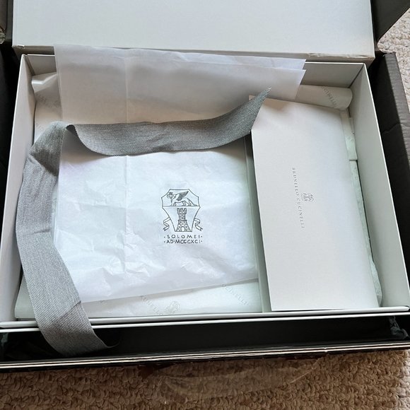 Brunello Cucinelli Storage Gift Box with Wrapping Tissue, Envelope - Picture 2 of 2